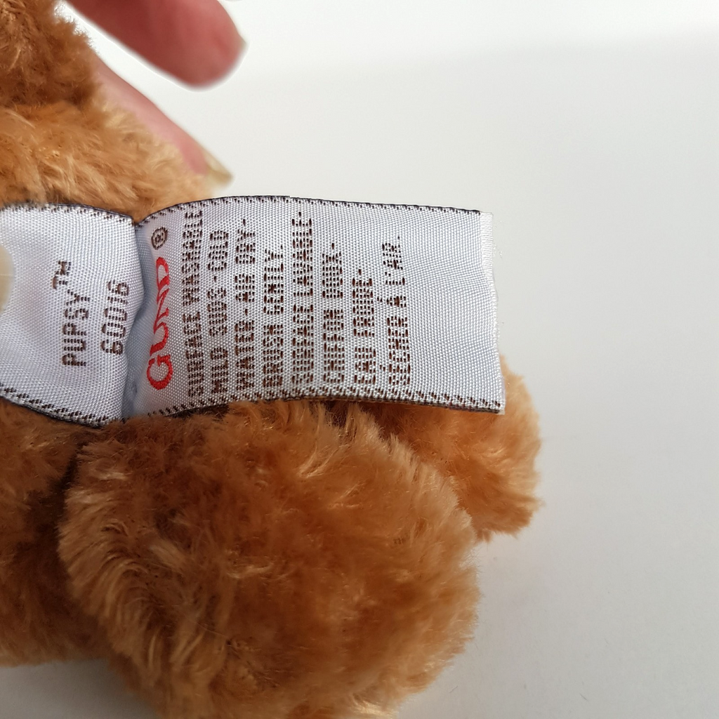Gund PUPSY DOG Puppy Plush Soft Toy Small TAGS Stuffed Animal Cuddly Cute Collar9