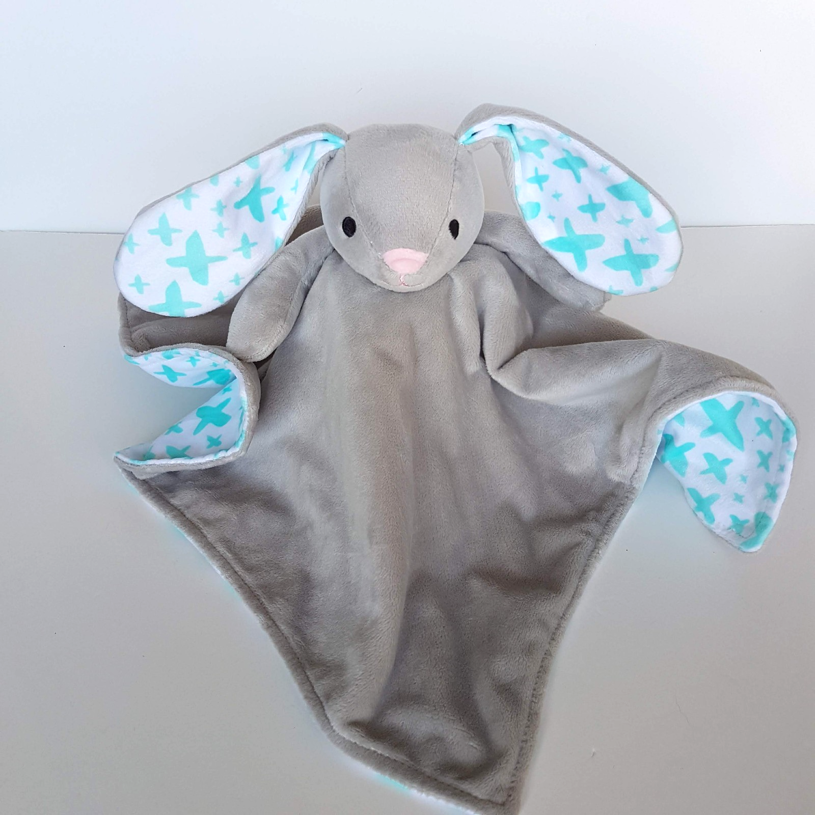 Rascals BUNNY RABBIT Lovey Plush Security Comforter Sleep Blanket Soft Toy Cute3
