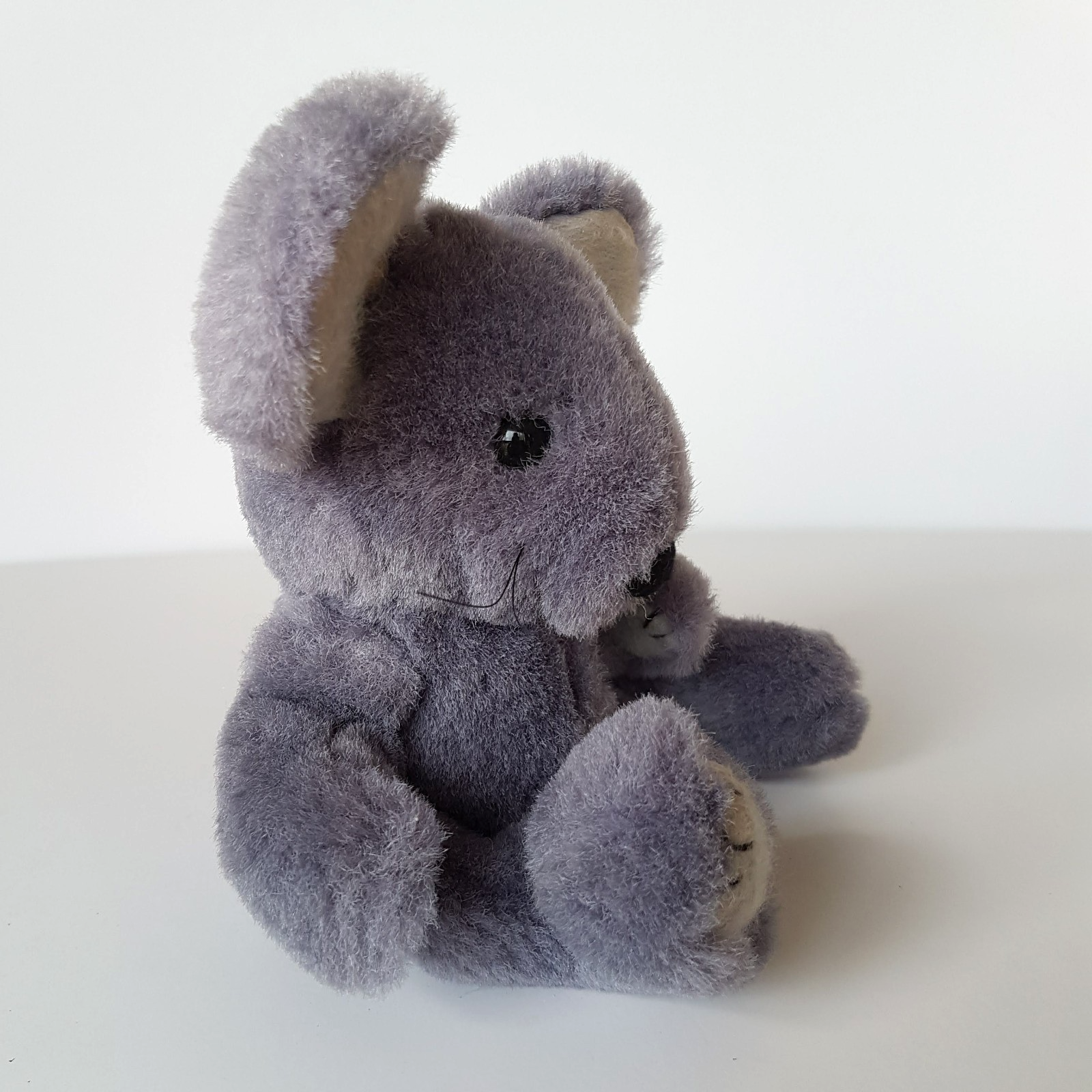 Blue Grey PLUSH SITTING MOUSE Handmade Rat 19cm Stuffed Animal Soft Toy Beanbag8
