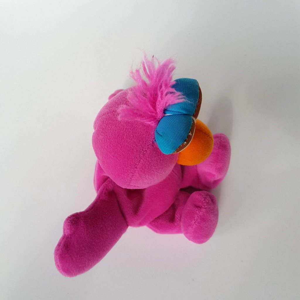 Vintage Sesame Street TELLY MONSTER Tyco Plush 1997 Bean Bag Soft Toy Character9