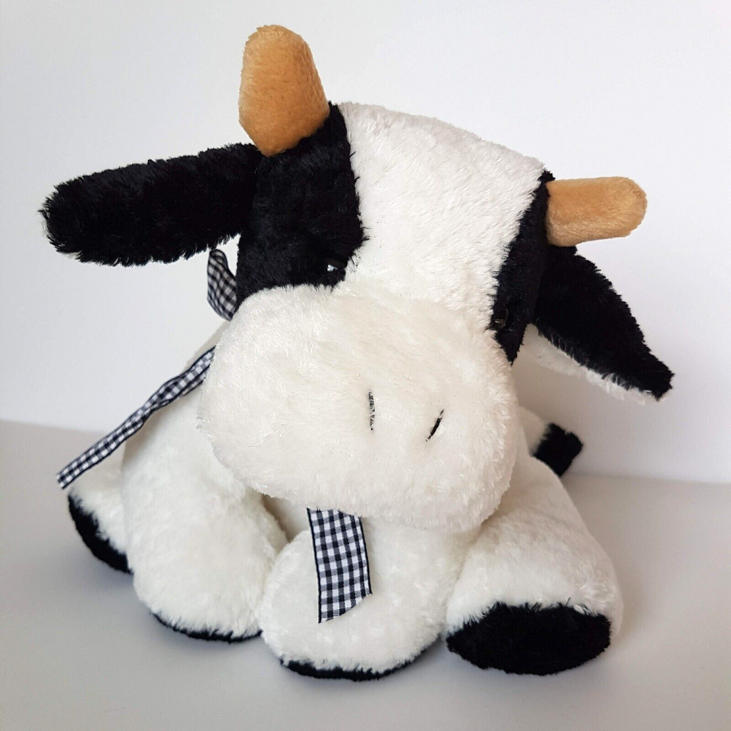 David Jones FLOPPY COW Plush Black White Stuffed Animal Farm Cuddly Soft Toy2