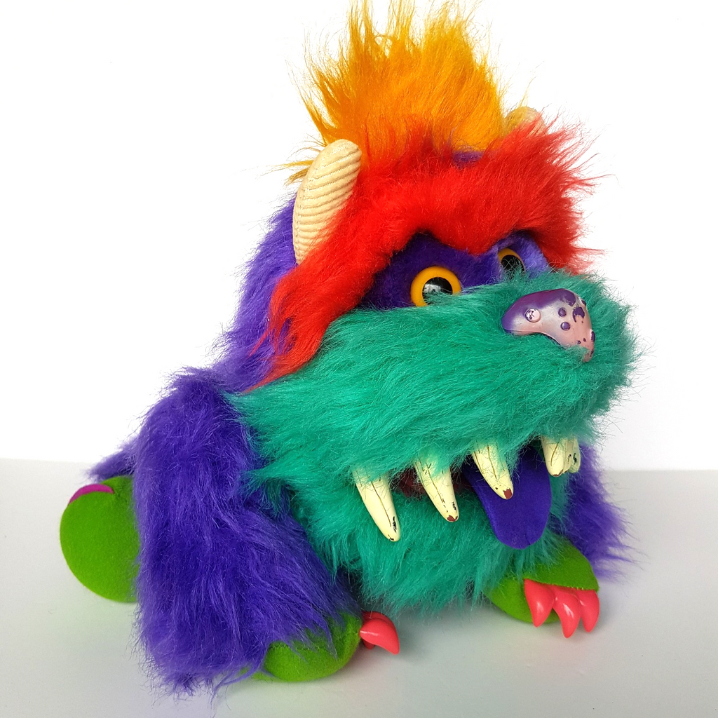 VTG My Pet Monster RARK 1986 Plush Puppet Stuffed AMTOY Soft Toy NO HANDCUFFS3