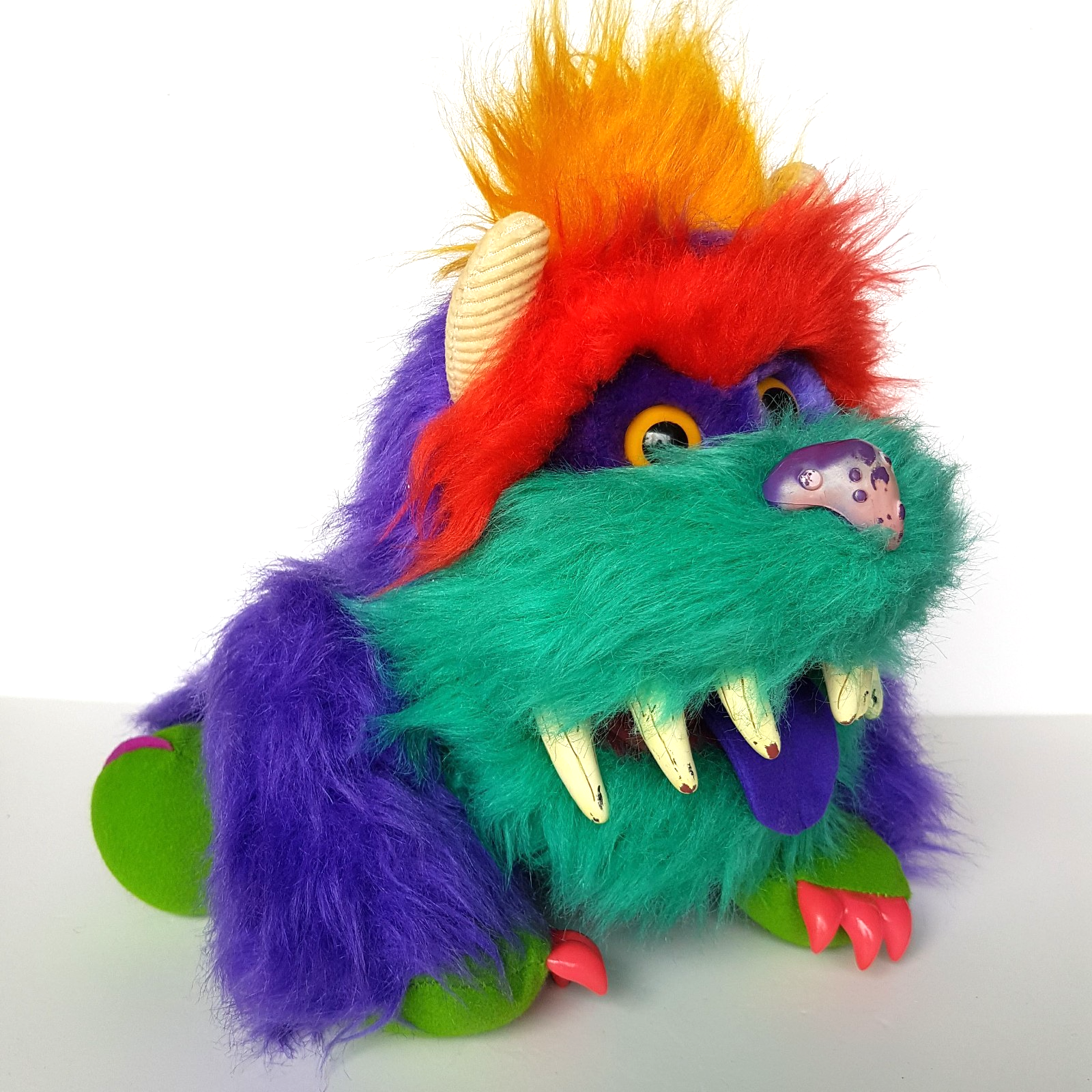 VTG My Pet Monster RARK 1986 Plush Puppet Stuffed AMTOY Soft Toy NO HANDCUFFS3