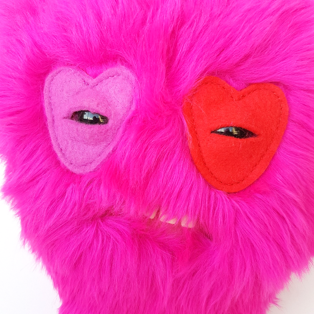 Fuggler CAPTAIN CARDIAC Heart Funny Ugly Monster New Fuggs on the Block Plush3