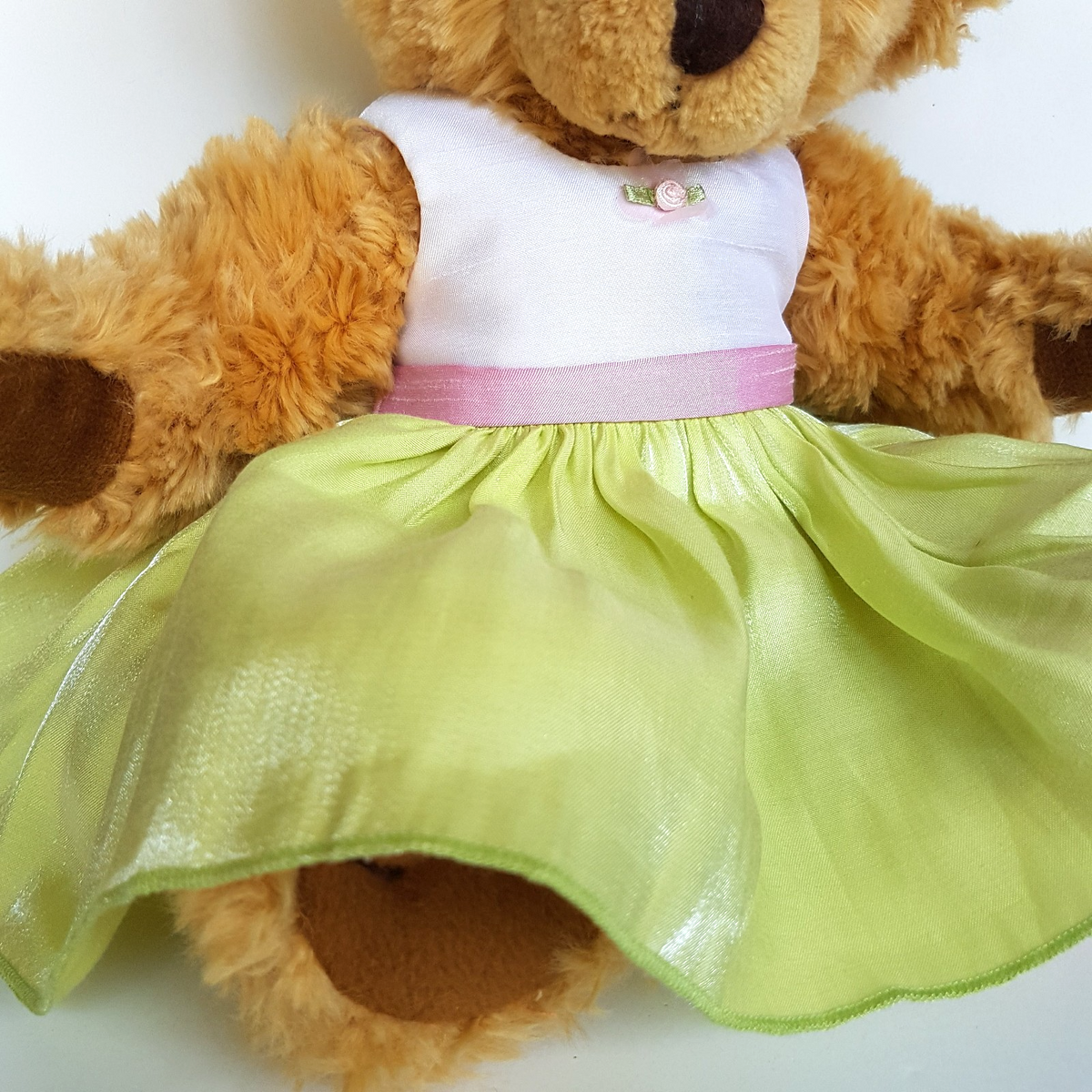 Rare Pumpkin Patch PATCH TEDDY Bear + Dress 34cm Plush Soft Toy Stuffed Animal2