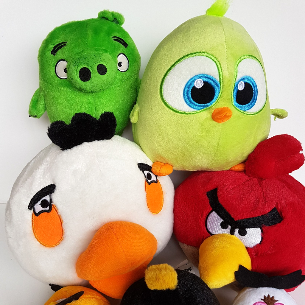 ANGRY BIRDS PLUSH LOT Stuffed Animal Red Matilda Pig Eagle Chuck Bird Soft Toy15