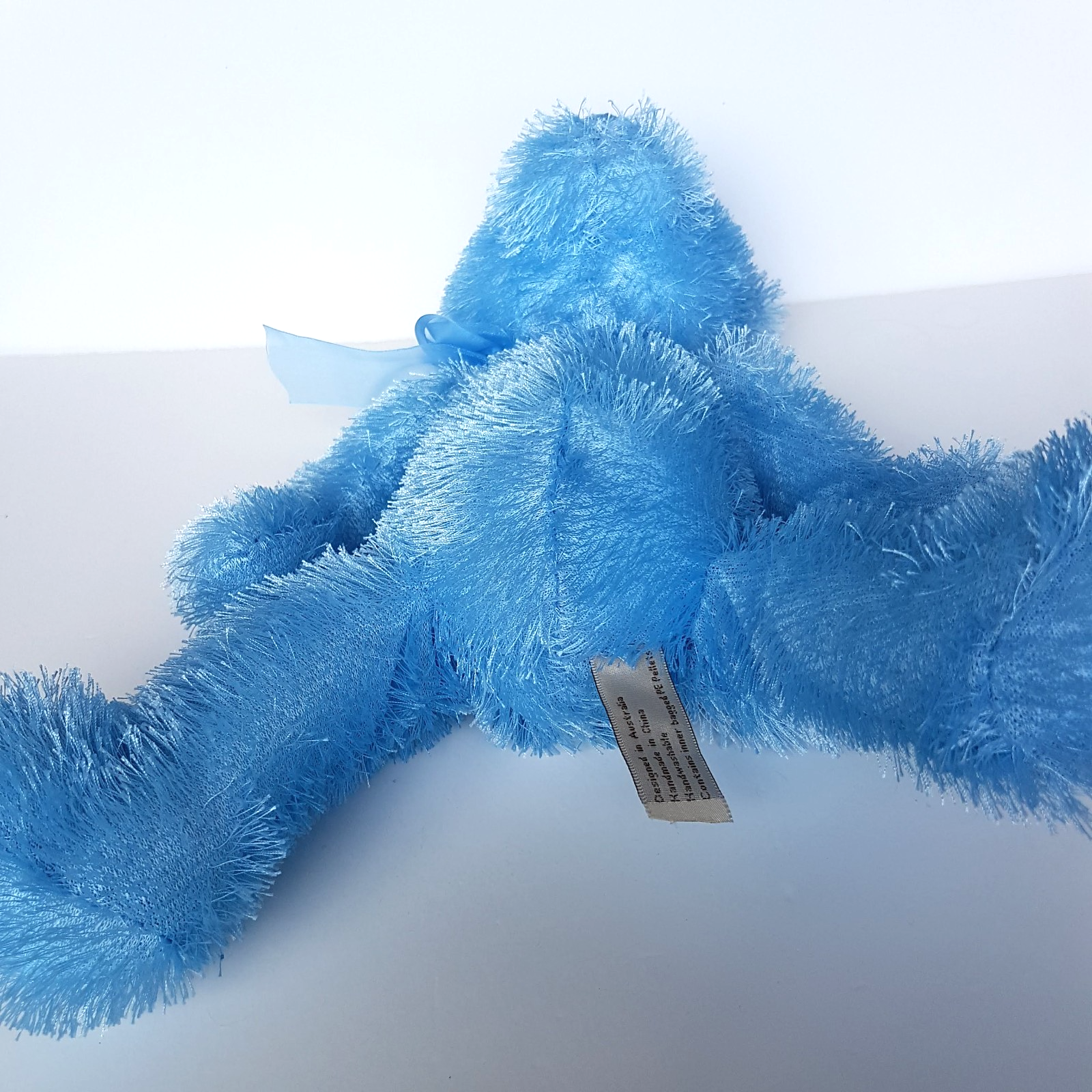 Soft Cuddles CANDY BLUE Teddy Bear 35cm Plush Soft Toy Stuffed Animal Bow Floppy10