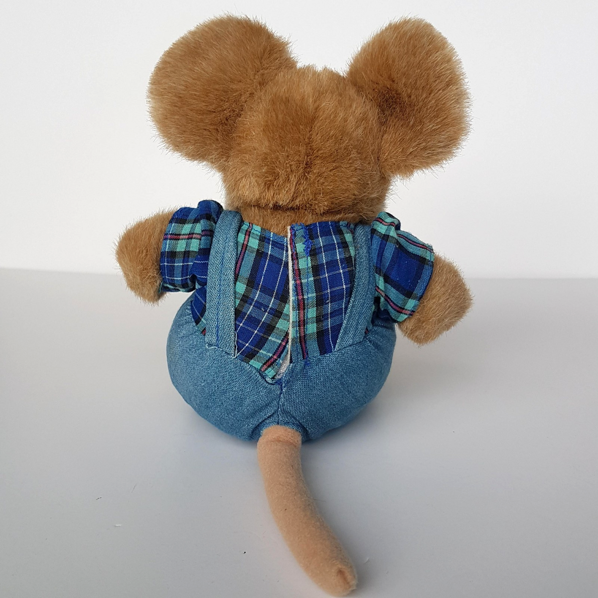 Cute LIL MOUSE in Overalls Plush 17cm Rat Rodent Soft Toy Farmer Stuffed Animal3