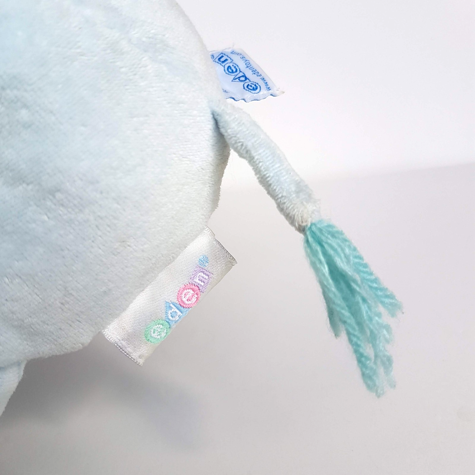 Vintage EDEN PASTEL LION Velour Baby Plush Rattle Stuffed Animal Lovey Soft Toy6