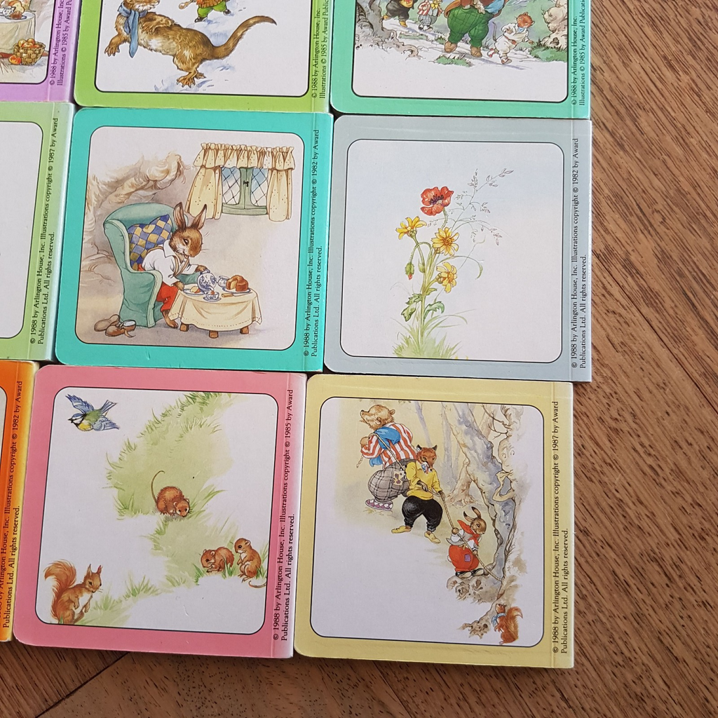 Vintage WIND IN THE WILLOWS & BRER RABBIT Book Lot Childrens Bundle Board 198812