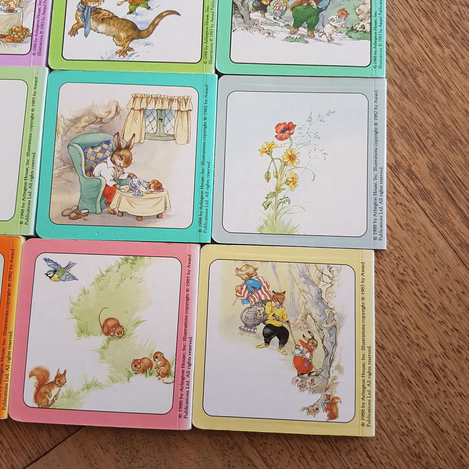 Vintage WIND IN THE WILLOWS & BRER RABBIT Book Lot Childrens Bundle Board 198812
