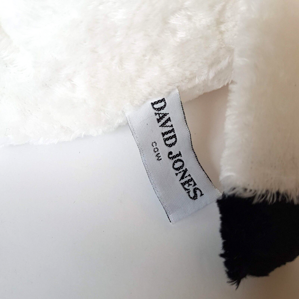 David Jones FLOPPY COW Plush Black White Stuffed Animal Farm Cuddly Soft Toy5