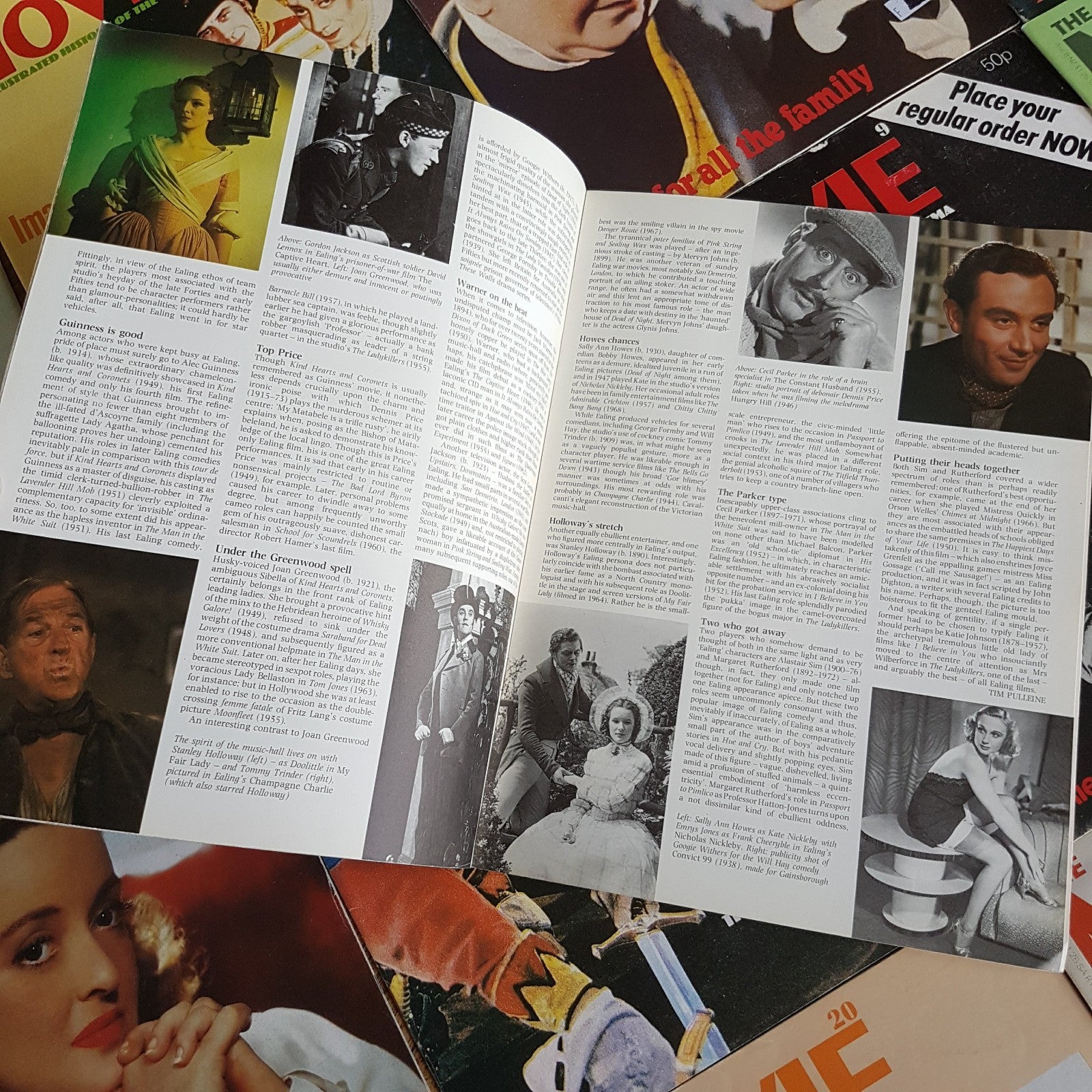 THE MOVIE Cinema Magazine Lot Vintage 70s 80s Hollywood Stars History of Film TV12