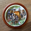 Hahndorf THE FARRIER Horse Print Wall Plate Decorative Plaque Australia History0