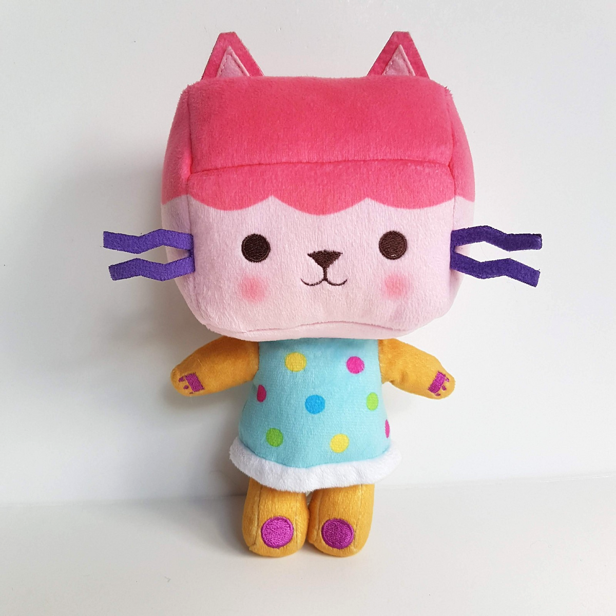 Gabby's Dollhouse BABY BOX CAT Plush 22cm Pink Kitten Stuffed Animal Soft Toy0