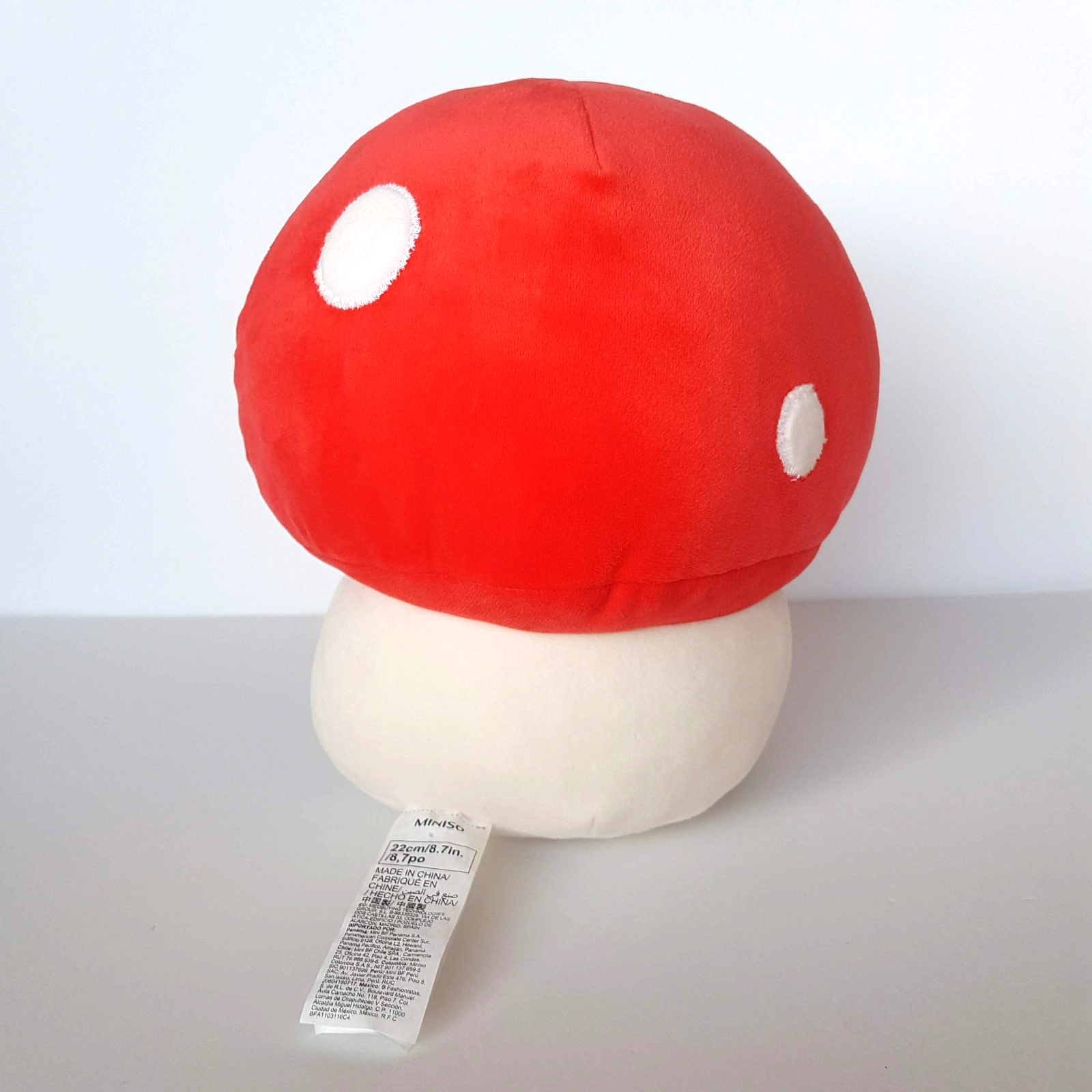 Miniso SPOTTED MUSHROOM Plush 22cm Soft Toy Stuffed Animal Fungi Character Cute7