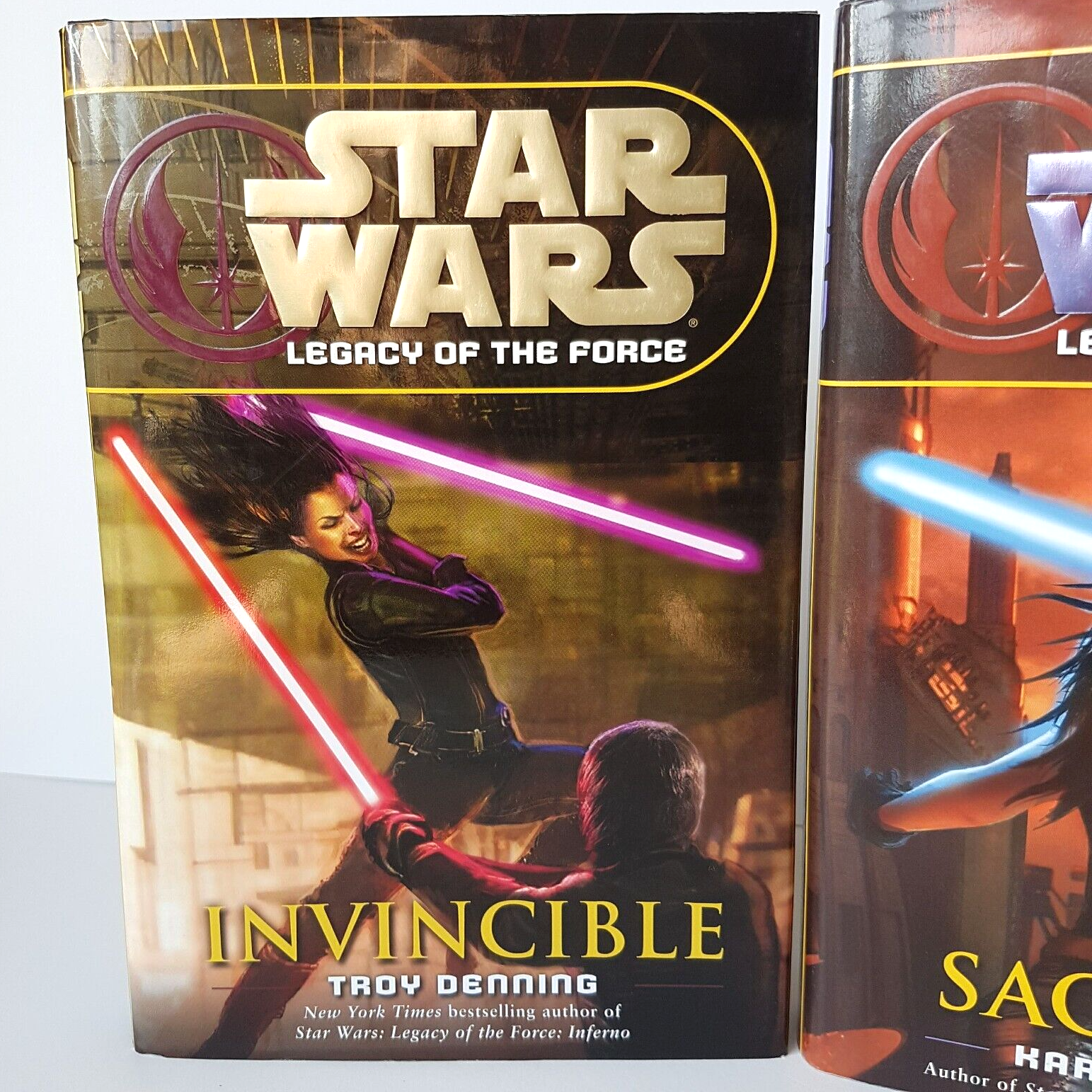 STAR WARS Books Legacy Of The Force Sacrifice 2007 Invincible 2008 Set Hardcover1
