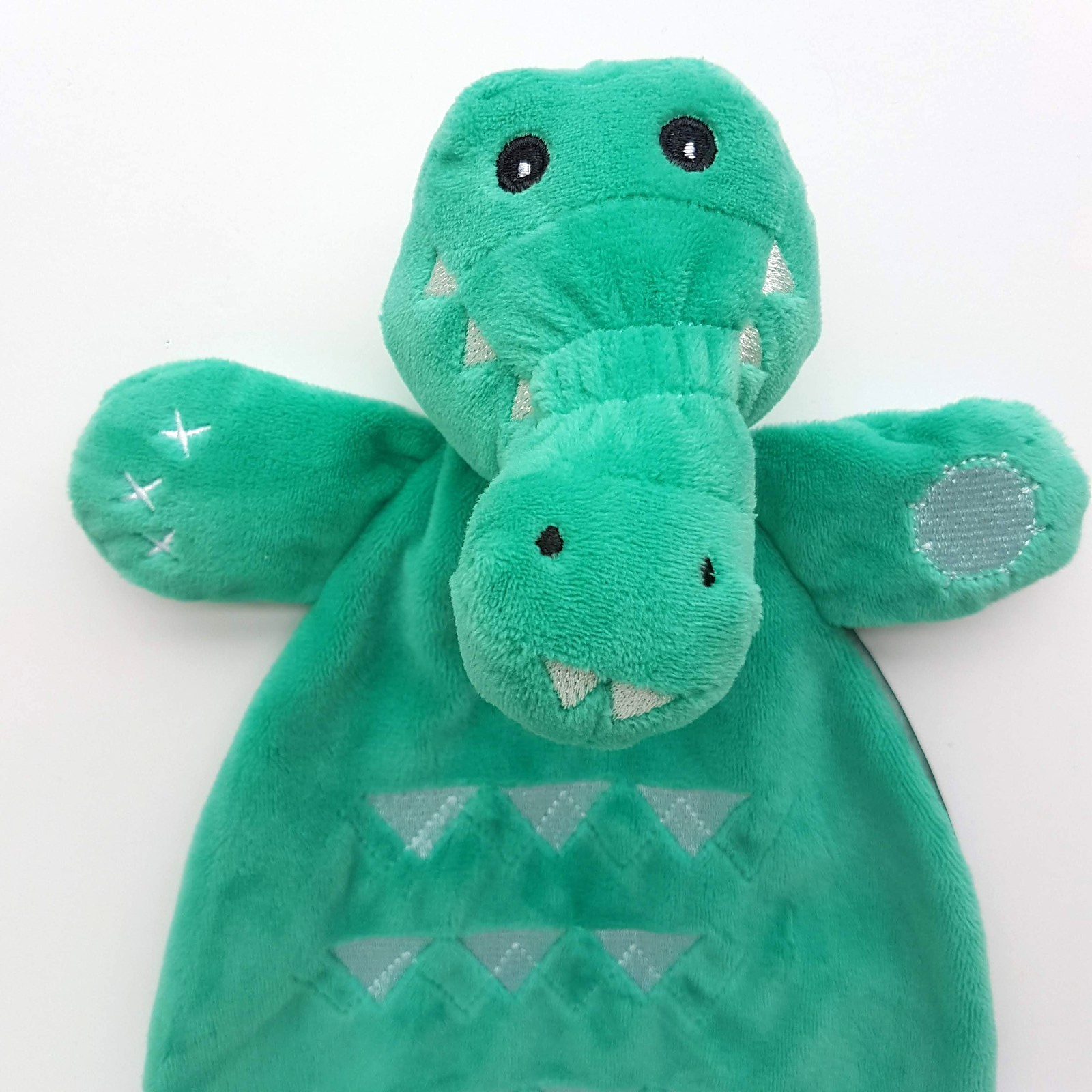 Bubba Blue CROCODILE Lovey Plush Satin Alligator Comforter Security Blanket Toy1