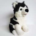 HUSKY DOG Puppy Plush Stuffed Animal 38cm Soft Toy Pet Blue Eyes Sitting Pet0