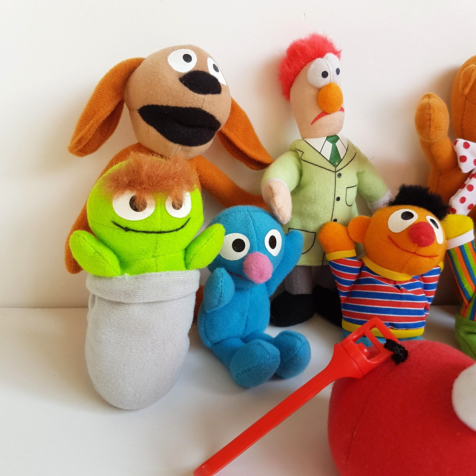 SESAME STREET + MUPPETS McDonalds Happy Meal Soft Toys LOT Plush Soft Toy Bundle1