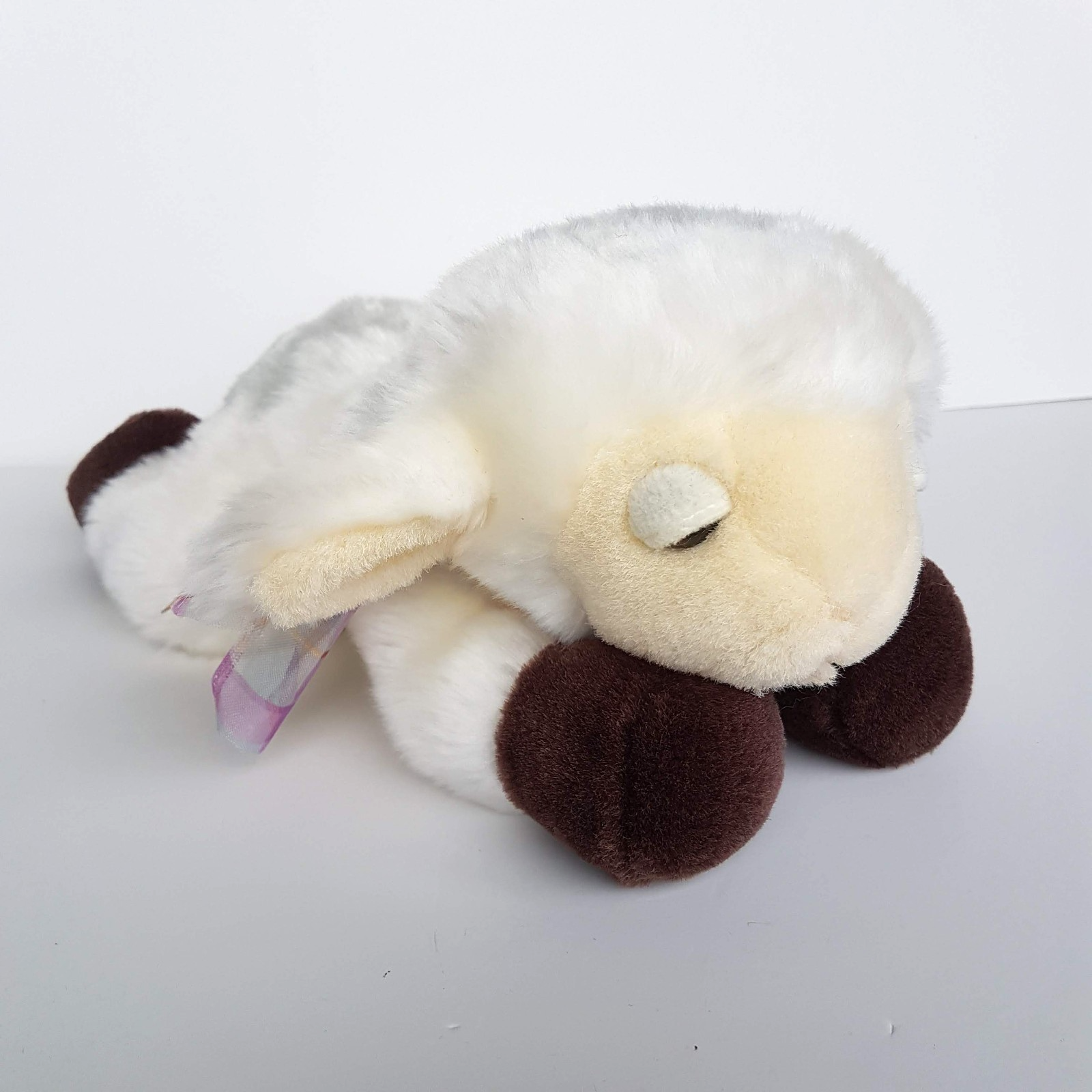 Adorable FLOPPY LAMB SLEEPY SHEEP Plush 30cm Stuffed Animal Laying Soft Toy Cute0