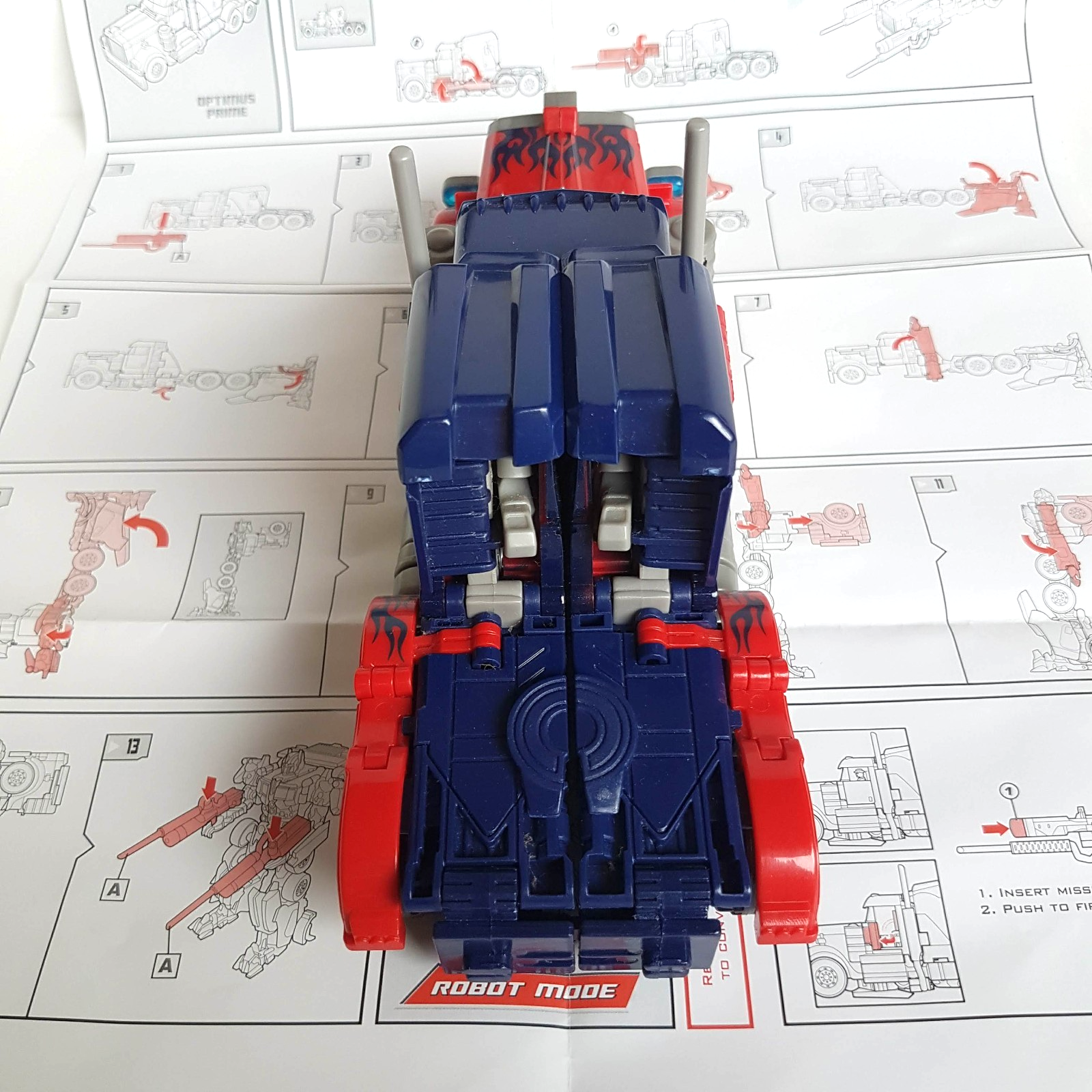 Transformers OPTIMUS PRIME Truck 2007 18cm Autobot Robot Action Figure Toy EUC8