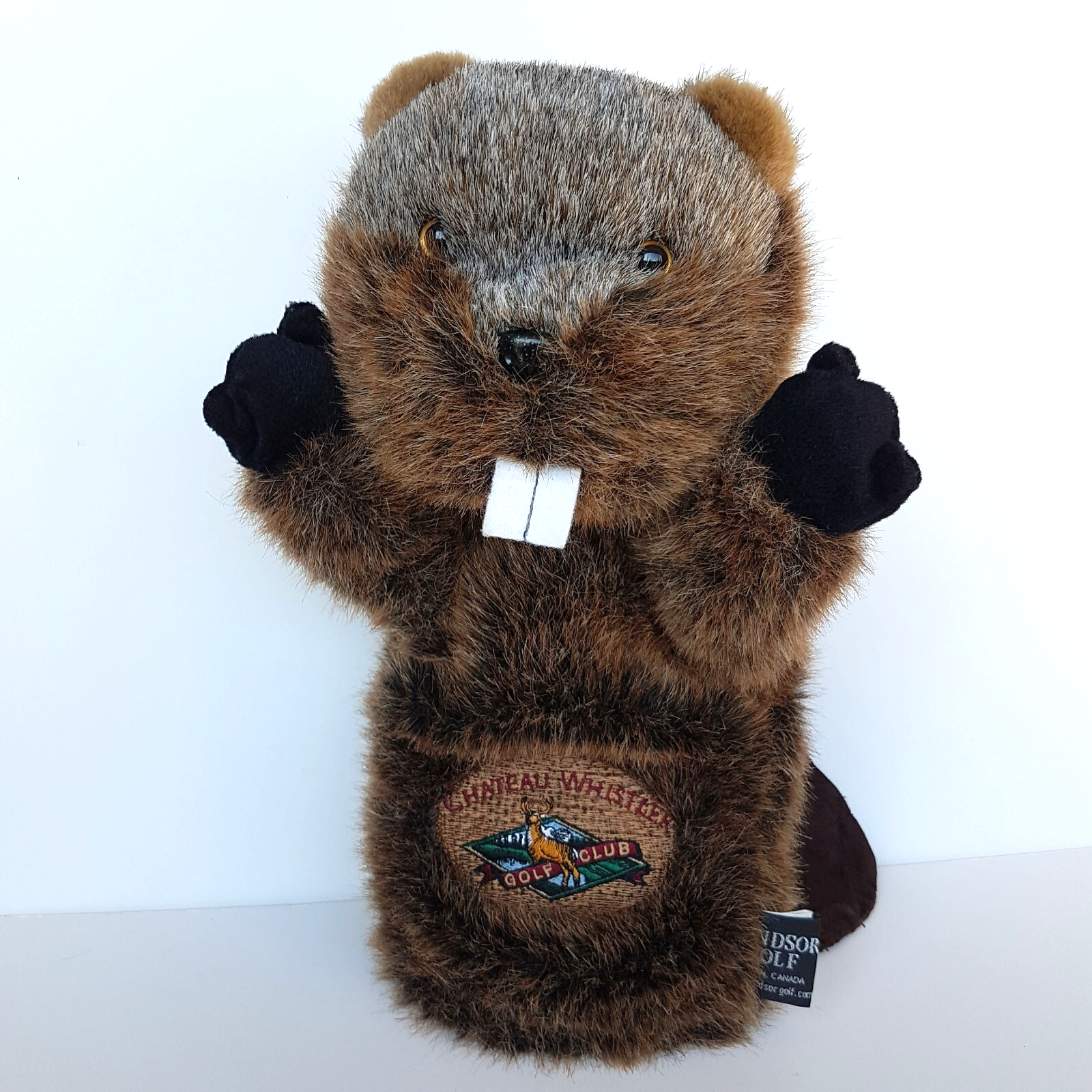 Chateau Whistler BEAVER GOLF CLUB COVER 35cm Soft Toy Cover Windsor Canada0