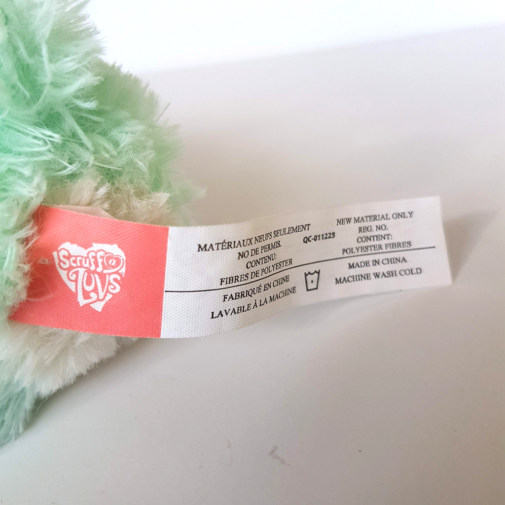 Scruff a Luvs BABY RABBIT KEY CHAIN Aqua 5" Stuffed Animal Plush Bag Accessory5