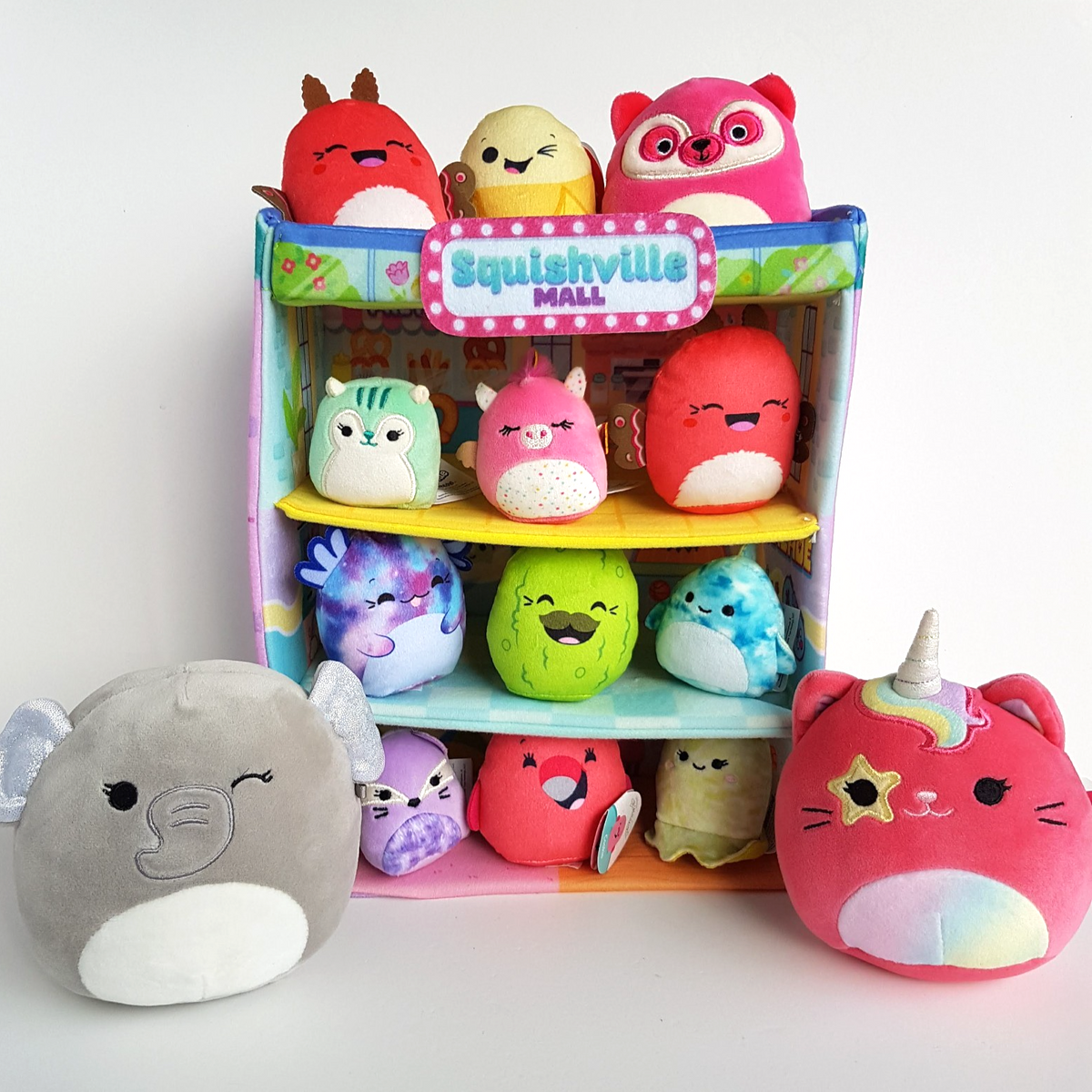 Squishmallows SQUISHVILLE McDonalds Happy Meal + MALL Stuffed Animal Soft Toy0