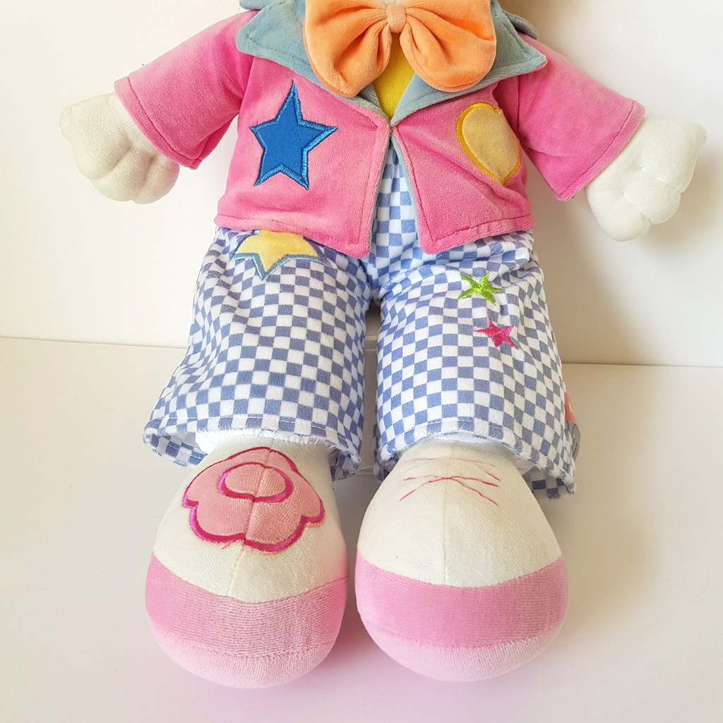 VTG Baby Boo Velour CIRCUS CLOWN Plush 62cm Stuffed Soft Toy Floppy Colour Block4