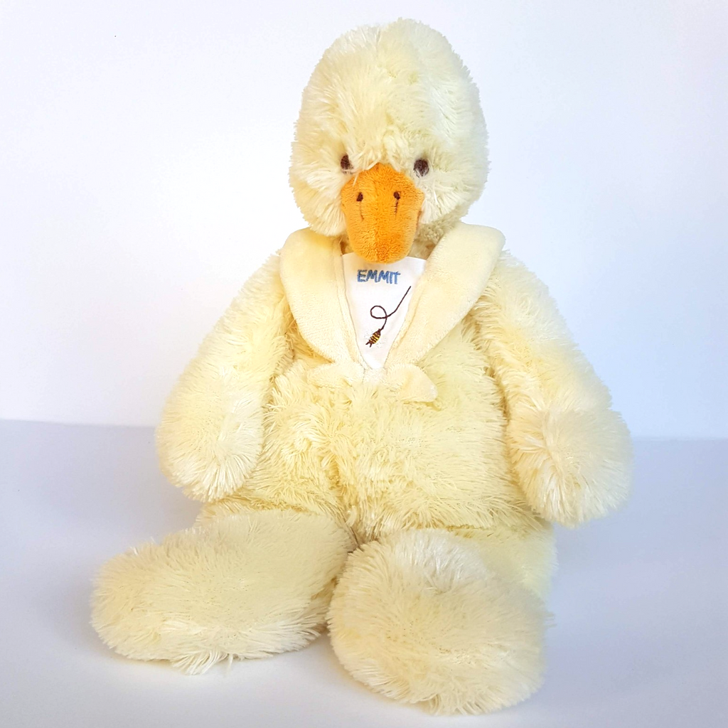 Bunnies By The Bay DUCK EMMIT Bird Floppy Plush 38cm Stuffed Animal Soft Toy0