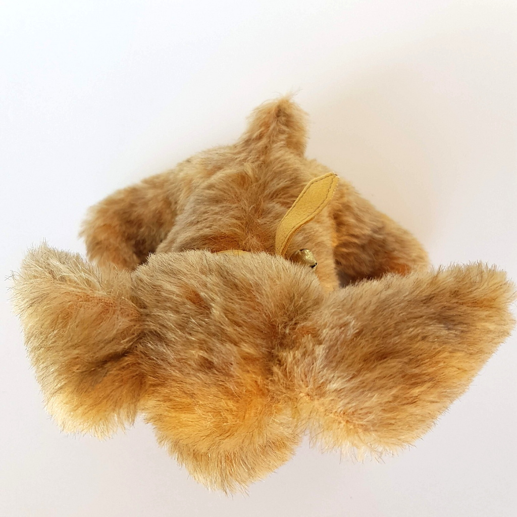 Vintage HANDMADE PUPPY DOG 12cm Collar Stuffed Animal Plush Soft Toy Collectible8