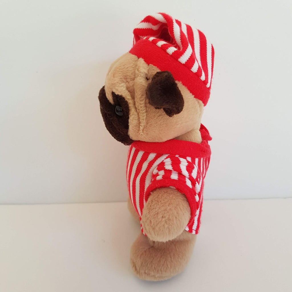 Bestever PUG PUPPY DOG Plush PYJAMAS 6” Stuffed Animal Pet Soft Toy NO SOUND4
