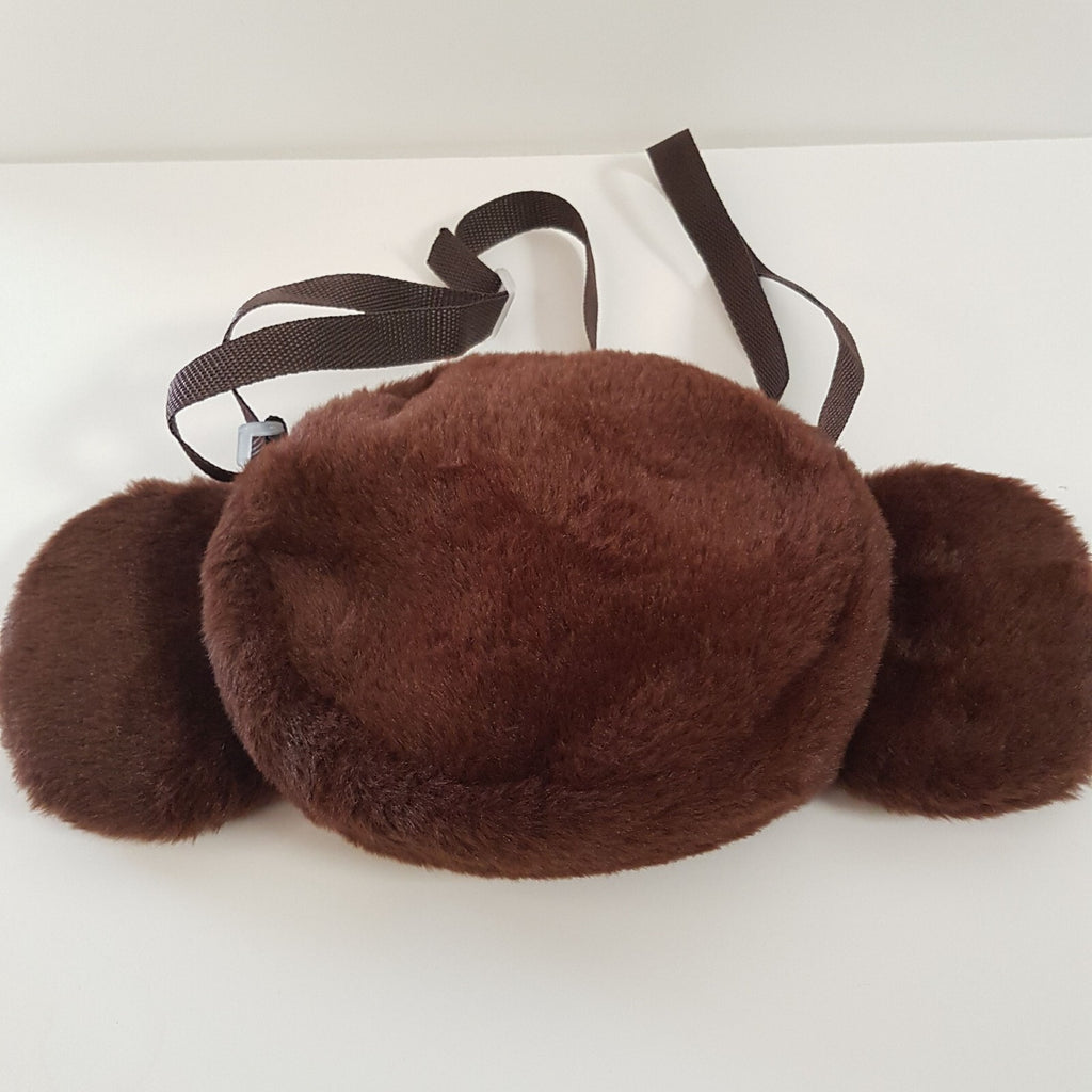 Plush CHEBURASHKA Small Shoulder Bag Character Mascot Zip Embroidered Face Cute6