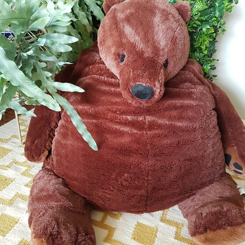 Ikea GENUINE Large Brown Bear 100cm Plush Soft Toy Stuffed Animal Djungelskog1