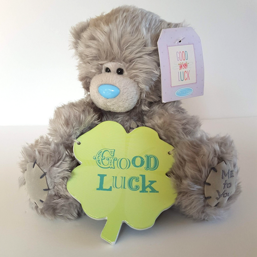 Tatty Teddy GOOD LUCK BEAR 4 Leaf Clover 14cm ME TO YOU Plush Stuffed Animal Toy0