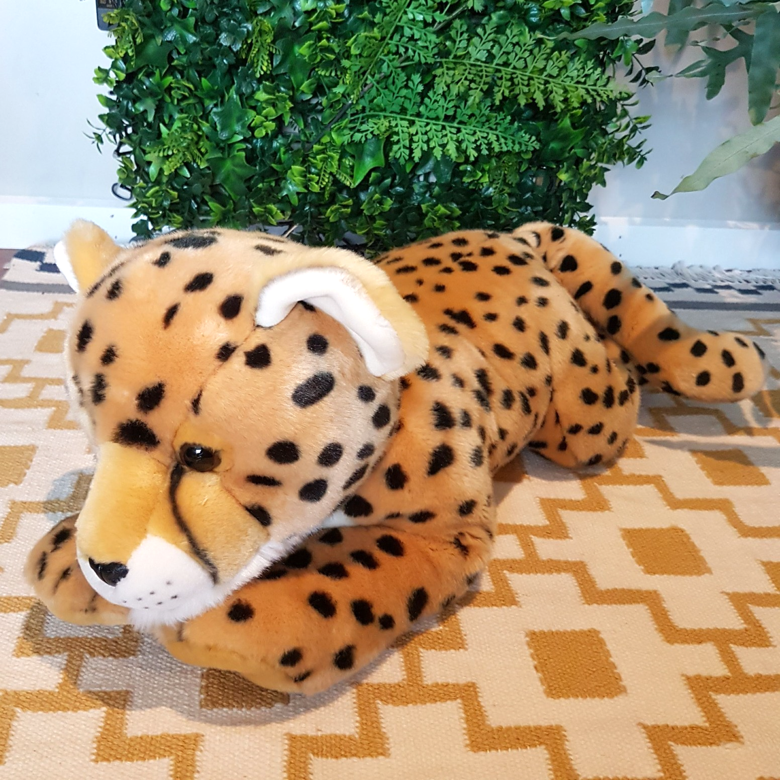 Large 63cm Long Korimco CHEETAH WILD CAT Plush Stuffed Animal Soft Toy Cuddly0