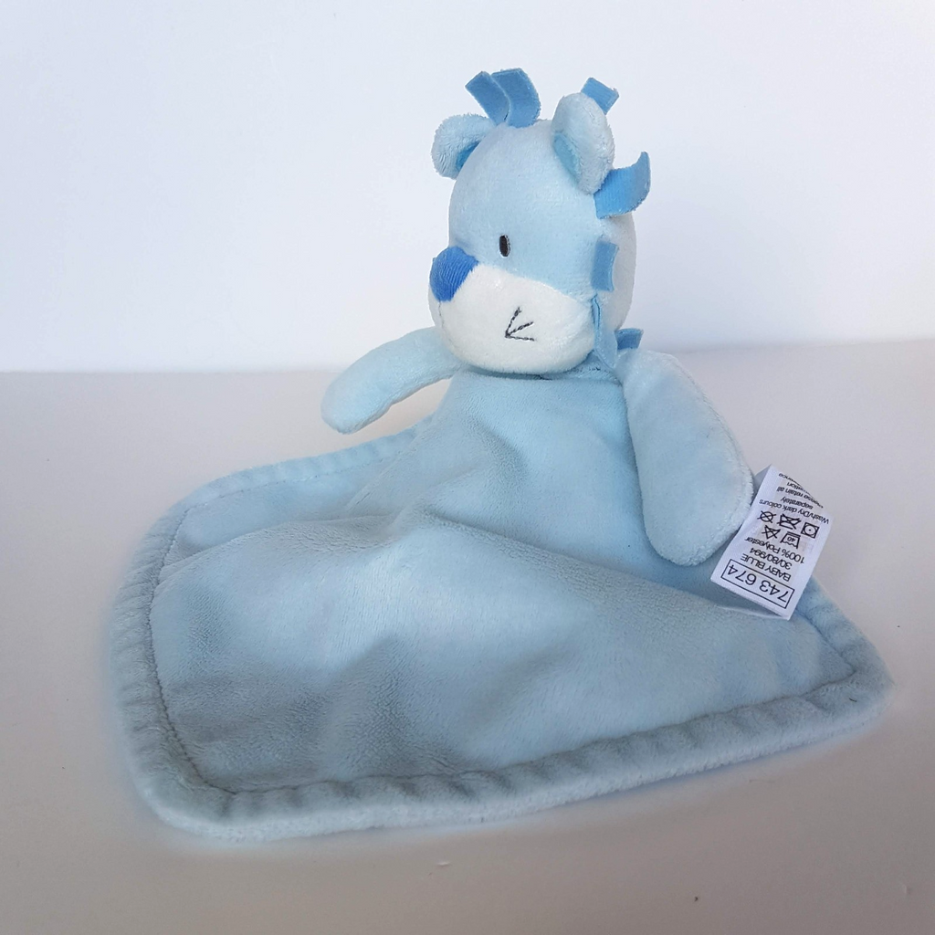 baby M&Co BLUE LION Lovey Plush Security Comforter Sleep Blanket Soft Toy Cute4