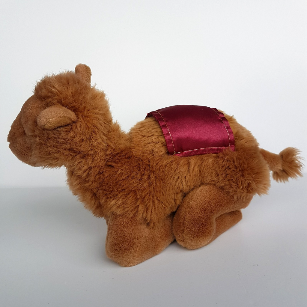 Russ RODNEY CAMEL Chocolate Brown Plush Soft Toy 28cm long Desert Stuffed Animal3