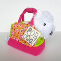 Rare POP DOG West Highland Terrier Plush Carrier 18cm Stuffed Animal Soft Toy0