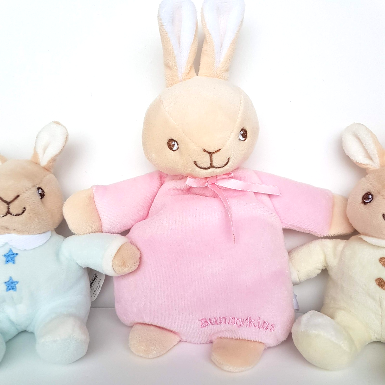 Royal Doulton BUNNYKINS Bunny Rabbit BABY Rattle Plush Soft Toy Stuffed Animal1