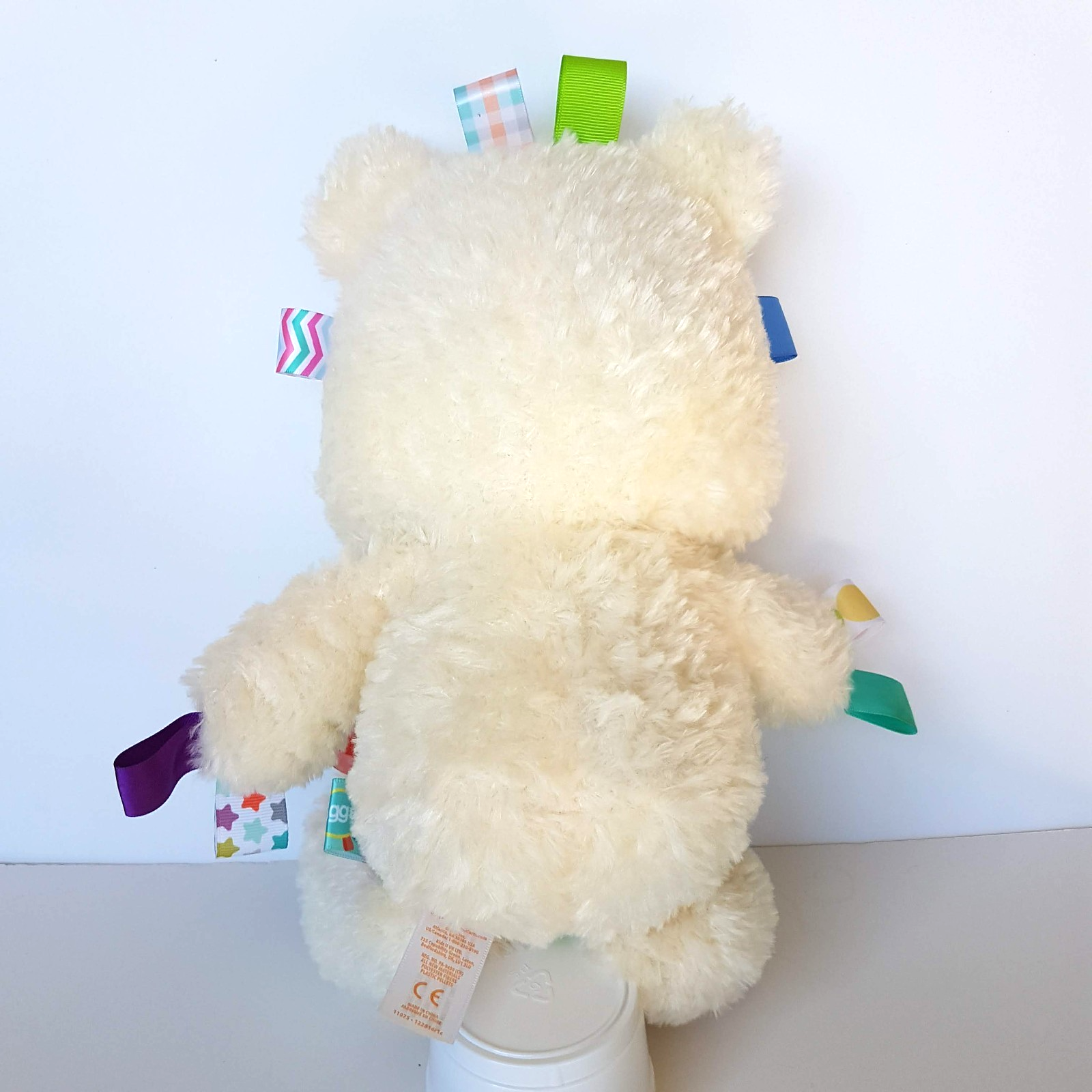 SNUGGLE & PLAY TAGGIES Bear 35cm Plush Rattle Bright Start Soft Toy Lovey Toy10