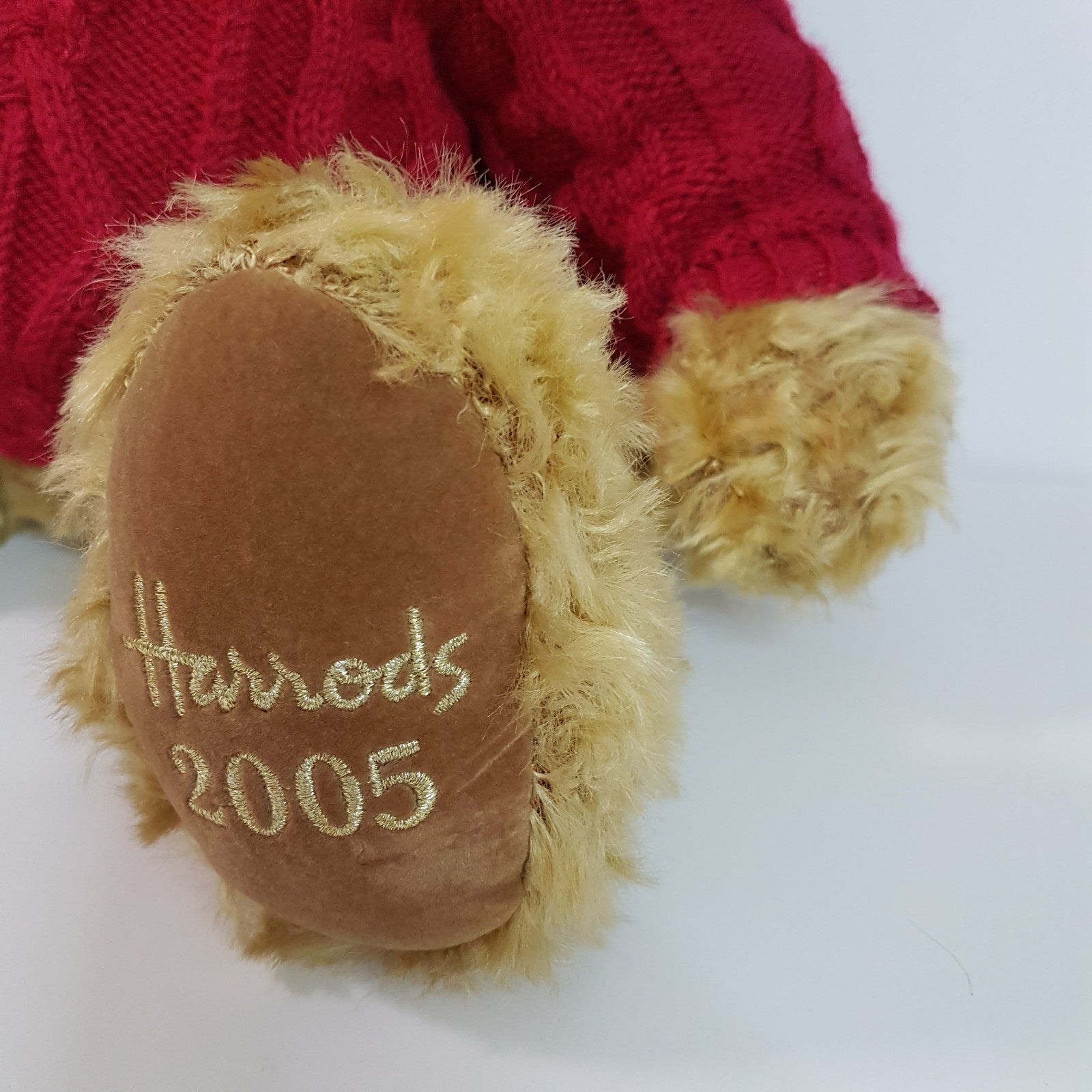 Harrods TEDDY BEAR 20th ANNIVERSARY 2005 Large Collectible Stuffed Animal Toy8