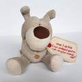 BOOFLE DOG Puppy Plush 20cm Love Gift Soft Toy Stuffed Animal Message Eyes Shut0
