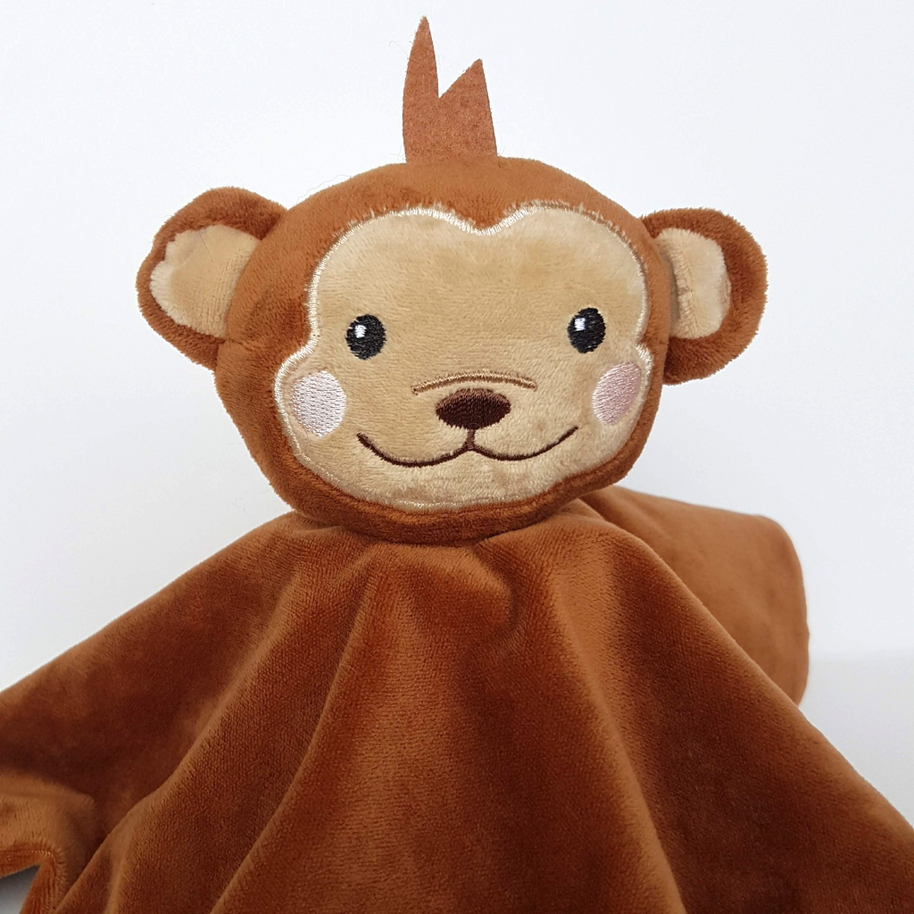 Kaiser Style MONKEY Baby Lovey Comforter Security Blanket Rabbit Sleep Soft Toy2