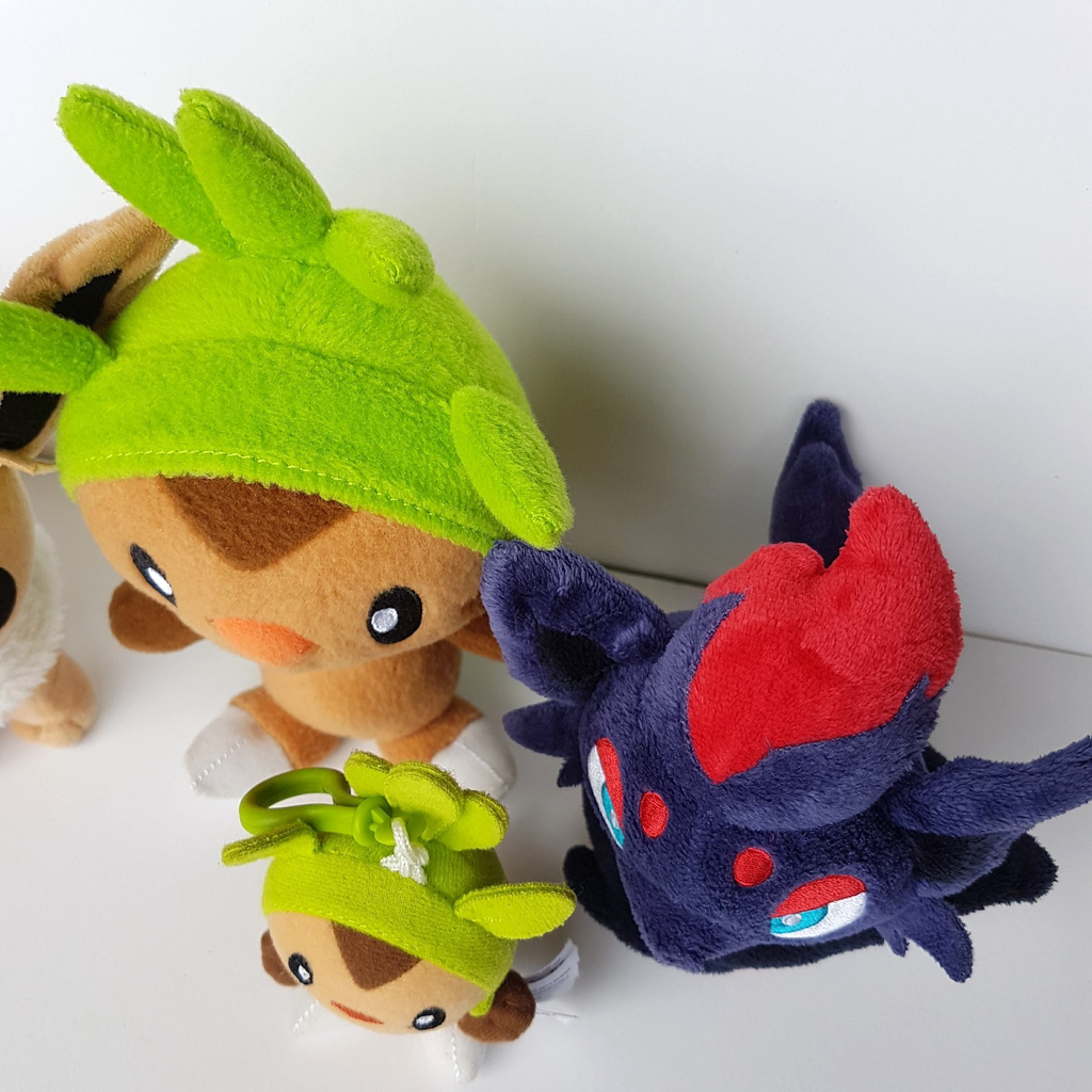 Pokemon CHESPIN ZORUA EEVEE Plush KEYCHAIN Toys Gaming Nintendo Soft Toy Bundle7