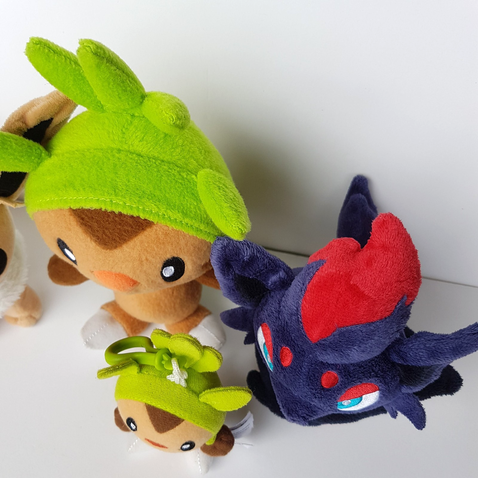 Pokemon CHESPIN ZORUA EEVEE Plush KEYCHAIN Toys Gaming Nintendo Soft Toy Bundle7