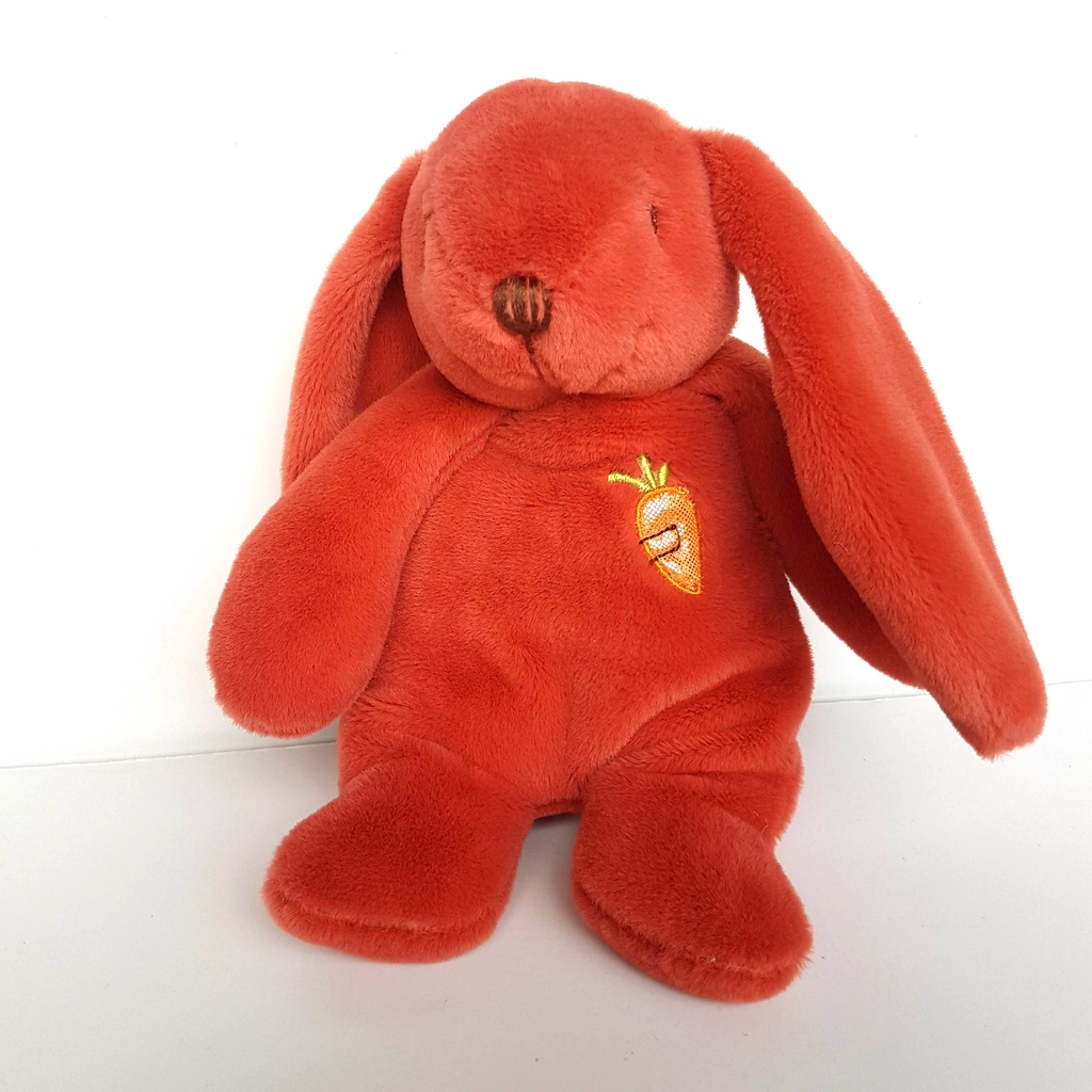 Teddy Time CORAL BUNNY RABBIT Super Plush 21cm Stuffed Animal Soft Toy Carrot1
