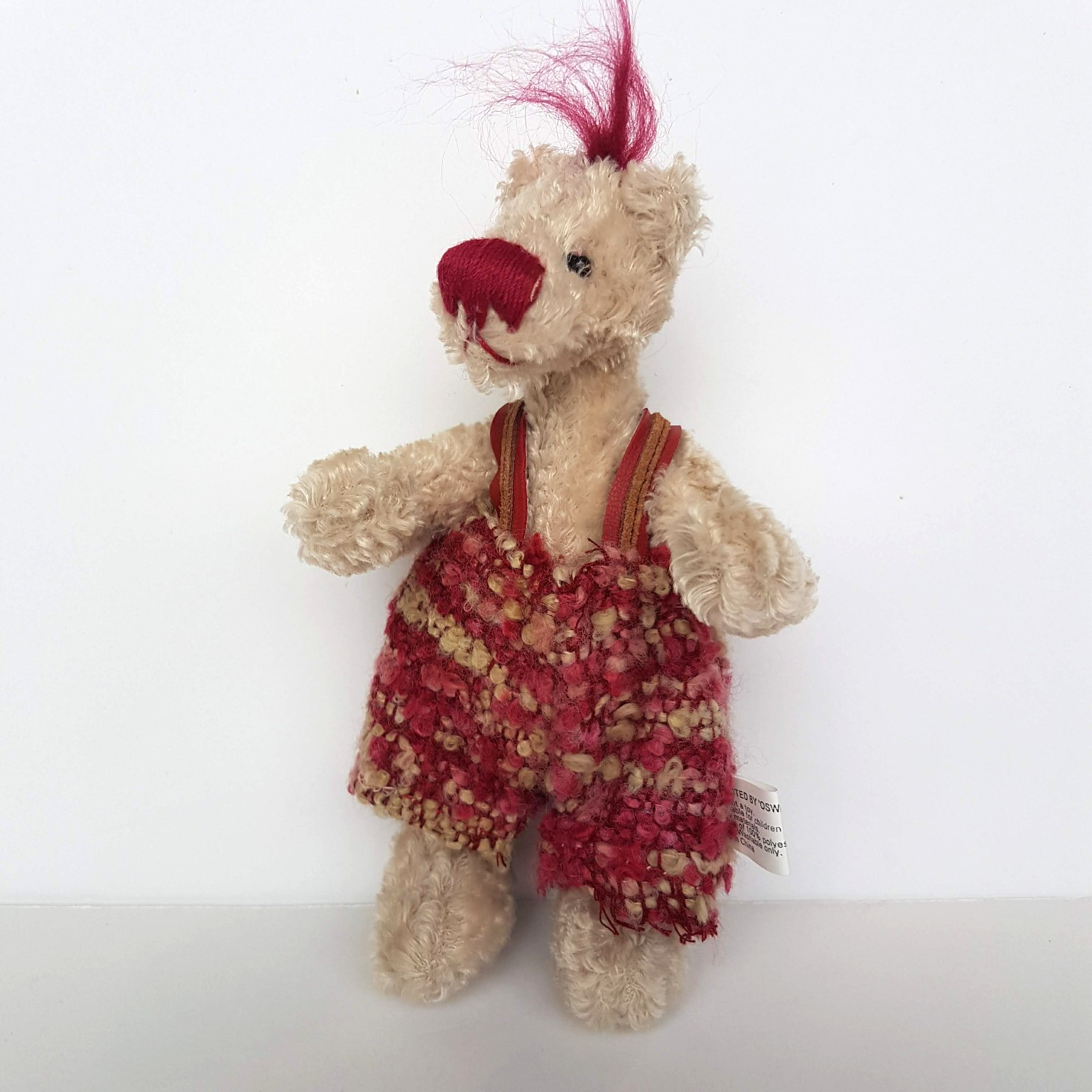 Oswald Sealy MINI TEDDY BEAR 15cm Plush Collectible Stuffed Animal Soft Toy Cute0