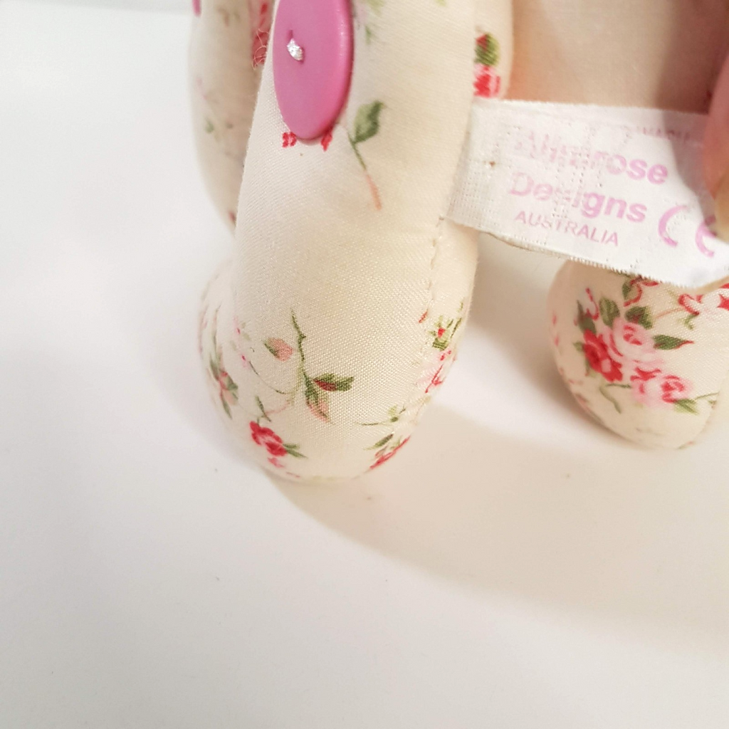 Alimrose ROSE PONY HORSE Button Jointed Floral Toy 22cm Stuffed Animal Cottage6
